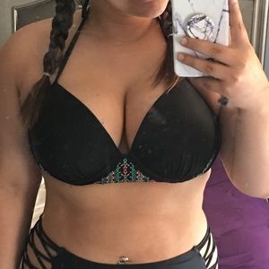 Black bikini top